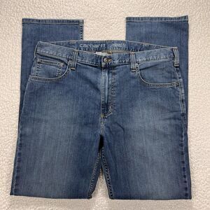 Carhartt Rugged Flex Jeans Men’s 38x34 Relaxed Fit Straight Leg Workwear Utility